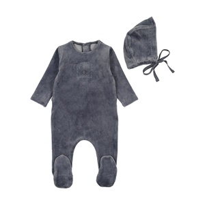 ชุดรอมเปอร์กำมะหยี่แขนยาวสำหรับเด็กทารกแรกเกิด 3 เดือน-2 ปี แบบมีกระดุม  น่ารัก  ปักลายได้ตามต้องการ  ขายส่ง - Product Image 2