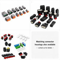 Terminal de crimpado automotriz, conector Deutsch DT, arnés de cableado, IATF16949, CULus, OEM, ODM, plateado, PA66/PBT, 1241388-1, 1-968857-1