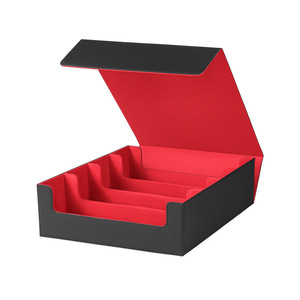 Boîte de rangement en plastique magnétique à 4 rangées grande capacité pour plus de 3000 cartes pour les jeux de cartes Commander TCG Pokemon - Product Image 1