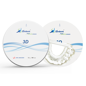 Zirdent 98mm Orthodontic Lab gigi Cad Cam Multilayer implan 42% tembus cahaya 3D <span class=keywords><strong>Zirconia</strong></span> CE bersertifikat Dental habis pakai - Product Image 3