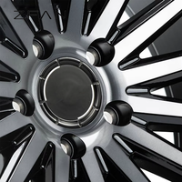 Rines ZFAN Forjados a Medida de 16-24 Pulgadas 5x112 5x114.3 5x120 5x130, Rines de Repuesto Negros Ligeros de Alta Calidad para BMW y Audi
