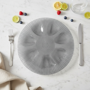 Piatto per Torte e <span class=keywords><strong>Pasticceria</strong></span> in Vetro con Motivo a Griglia, Durevole, Ecologico, Non Tossico, per Uso in Ristoranti e Hotel, Personalizzabile - Product Image 3