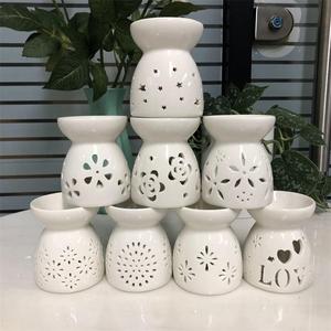 Brûleur à huile en <span class=keywords><strong>céramique</strong></span> blanc, diffuseur de chauffe-cire, porte-bougie, lampe d'aromathérapie, four à huiles essentielles, saint-valentin, décoration de la maison - Product Image 5