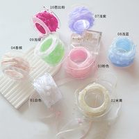 Chaîne de perles tressée 5Y pour emballage de bouquets de fleurs fraîches, ruban perlé pour fleuristes, DIY créatif, écologique