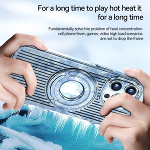 Funda Magnética Transpirable con Orificios para Disipación de Calor y Anillo para iPhone 15 11 13 Max 11 Plus con Soporte Oculto - Product Image 5