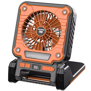 Ventilateur portable rechargeable solaire pliable avec lumière 3600mAh <span class=keywords><strong>4</strong></span> en 1 pour le camping en plein air - Product Image 5