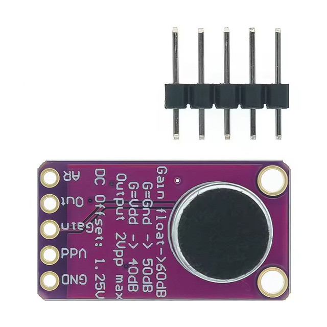 High Performance 2.7-5.5V Surface Mount Microphone AGC Amplifier Module MAX9814 Audio Devices