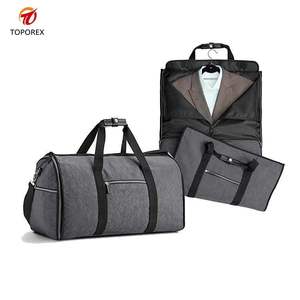 Free sample Foldable <b>Bag</b> for Storing <b>Clothes</b> and Garments Travel-friendly large waterproof PU leather suit <b>bags</b> - Product Image 4