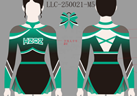 Tenue de cheerleading personnalisée OEM en tissu à manches longues avec strass étincelants et nœuds