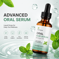 Sérum buccal pour adultes OEM, complément alimentaire, saveur menthe, 60 ml, gouttes liquides buccales pour une haleine fraîche et le confort des gencives