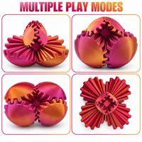 Portable Gear Ball Fidget Toy Wholesale Rotate Spin Custom Color 3D Printed Gear Ball Desk Ornament
