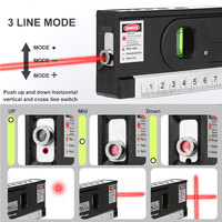 Kit de niveau laser polyvalent Niveau laser à lignes croisées standard avec règles métriques