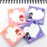 Bloc-notes en papier washi personnalisé avec logo d'animaux mignons, autocollant, couleur CMYK, fournitures scolaires