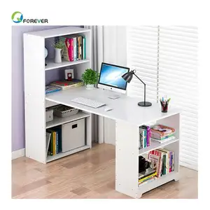 Computer Desk with Bookshelf Office PC Home Laptop Table Bookcase