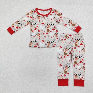 ชุดเสื้อผ้าชุดนอนแขนยาวสำหรับเด็กชายวัยหัดเดินชุดแทรคเตอร์สีแดงสำหรับฤดูใบไม้ร่วง - Product Image 6