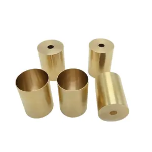 Lighting Lamp Parts Brass Joint Lamp With CNC Turning CNC lathe Accessories Spinning Process Copper Brass Spinning Parts Bushing