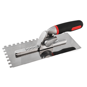 أداة أفضل خط ، مجموعة مجرفة جص ، بلاط من الفولاذ المقاوم للصدأ ومالج أرضيات ، قابل للتعديل ومقبض - Product Image 2