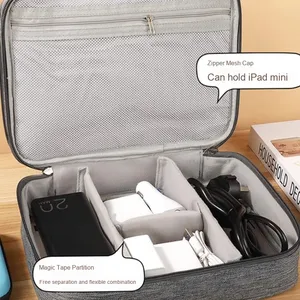 Organizador de viaje Bolsa de almacenamiento digital para cámara <span class=keywords><strong>Video</strong></span> Accesorios electrónicos Cable DE DATOS Cargador Banco de energía Compatibilidad - Product Image 2