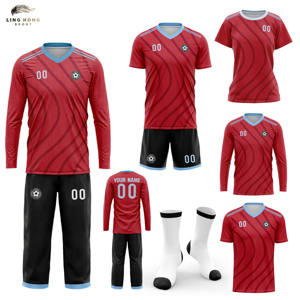 Ademend voetbaltenue en trainingshirt op maat, cool design, professioneel teamuniform, korte mouwen, hittetransferprint - Product Image 1