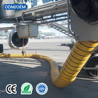 Tuyau flexible de refroidissement d'aviation de conduit d'air préconditionné au sol d'avion de PVC pour l'usage de GSE