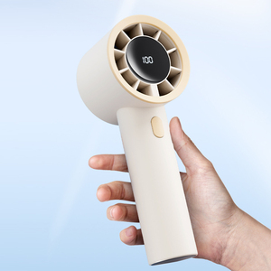 1200mAh Intelligent HD Digital Display <strong>Portable</strong> &amp; Wearable Mini Handheld <strong>Fan</strong> Mini <strong>Fan</strong> <strong>Portable</strong> Cooling Handy <strong>Fan</strong> - Product Image 1