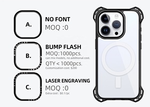 Tùy Chỉnh Thiết Kế Từ Có Thể Tháo Rời Không Dây Sạc Bìa Cho <span class=keywords><strong>Iphone</strong></span> 16 Pro Max impackt Từ Casae UV In Ấn Cho <span class=keywords><strong>Iphone</strong></span> 16 - Product Image 2