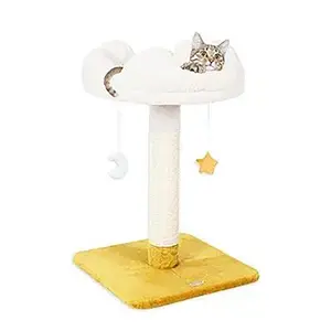 suppliers customized modern simple white cloud plush cat tree house tower toys cat climbing condo tree for germany