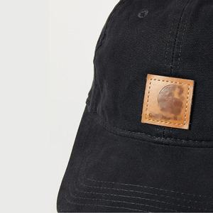 Casquette de baseball vintage décontractée sportive lavée à 6 panneaux, broderie, casquette de <span class=keywords><strong>papa</strong></span> avec patch en cuir, logo personnalisé que vous souhaitez - Product Image 4