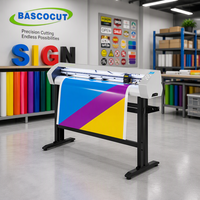 Traceur de découpe automatique de 48 pouces avec capteur optique et système d'alignement automatique pour la découpe de vinyle, d'autocollants et d'étiquettes