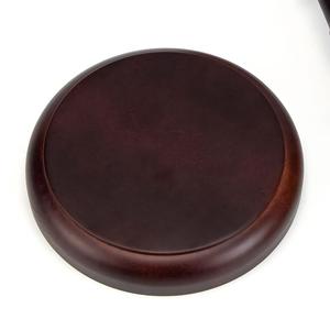 Martello del giudice in legno con blocco sonoro, martello giuridico per asta, decorazione da scrivania per ufficio, decorazione per la casa, logo personalizzato, all'ingrosso - Product Image 5