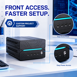 Mini PC VR AR Ready con AMD R9 9900X, RTX 5060, 64GB DDR5, Alta Resolución, Simulación <span class=keywords><strong>3D</strong></span>, Computadora de Escritorio Profesional - Product Image 1