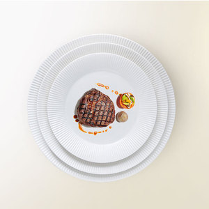 De nuevo la vajilla de porcelana 16 pcs en relieve blanco juegos de cena juego de vajilla de cerámica de cena de conjuntos platos <span class=keywords><strong>loza</strong></span> vajilla - Product Image 6
