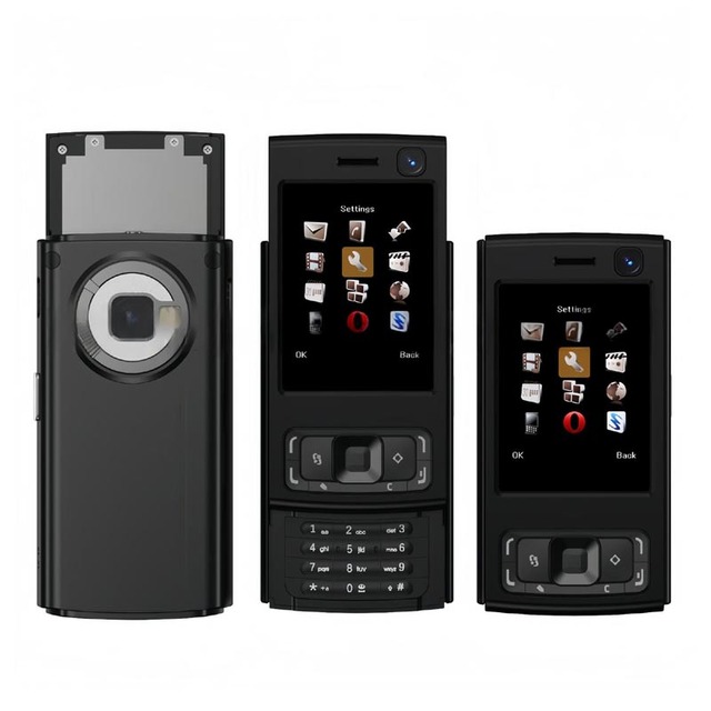 N95 Pro Mini Sliding Mobile Phone 2 SIM Card Standby 2.0 Inch Screen Flashing Light Call Recording Small Pocket Size Cellphone