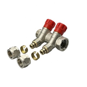 2-6 modi collettore in ottone per collettore idraulico <span class=keywords><strong>a</strong></span> <span class=keywords><strong>pavimento</strong></span> con flussometro per <span class=keywords><strong>riscaldamento</strong></span> <span class=keywords><strong>a</strong></span> <span class=keywords><strong>pavimento</strong></span> - Product Image 6