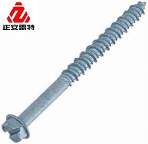 Leite Vis à béton fendue à tête hexagonale bleue en acier inoxydable haute résistance Système OEM métrique en pouces - Product Image 4