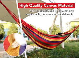 Hamaca de Lona Plegable para Acampar, Viajar al Aire Libre, Hacer Senderismo, <span class=keywords><strong>Individual</strong></span> o Doble - Product Image 4