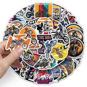 สติกเกอร์การ์ตูนมอเตอร์ครอสลายกราฟฟิตีเท่ๆ แบบกำหนดเอง 50 ชิ้น ทำจาก PVC |   <span class=keywords><strong>สติ๊กเกอร์</strong></span>ตกแต่งตัวถัง<span class=keywords><strong>รถ</strong></span>มอเตอร์ไซค์สกู๊ตเตอร์ - Product Image 6