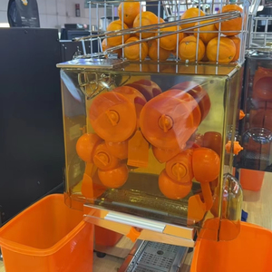 Presse-agrumes commercial en acier inoxydable robuste, machine à peler les oranges automatique, presse-citron électrique - Product Image 1