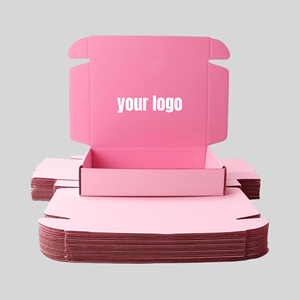 Boîte d'expédition en carton pour perruque imprimée avec logo personnalisé boîtes d'emballage en papier sacs pour femmes chapeaux écharpes boîtes d'expédition en carton ondulé - Product Image 5