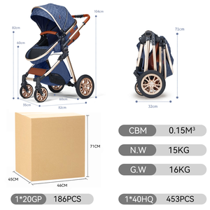 Passeggino Multifunzionale 3-in-1 Pieghevole in Metallo Purorigin con Seggiolino Auto per Neonati e Borsa <span class=keywords><strong>Porta</strong></span> Bebè - Product Image 5