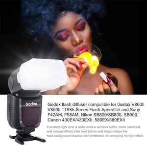 Diffuseur de Flash pour Canon Speedlite, 580EX, 580EX, II yongnuo, YN560, YN560IV, YN568, <span class=keywords><strong>Godox</strong></span> TT685, TT520II, TT600, V850II, <span class=keywords><strong>V860</strong></span> II - Product Image 6