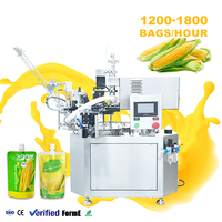 Machine de remplissage de sacs à buse d'aspiration à tête unique, haute productivité, pour jus de fruits/jus de maïs/sauce au chocolat