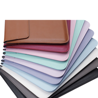 Étui pour ordinateur portable multifonctionnel en cuir PU de 13 pouces, style enveloppe pliable, sac pour tablette iPad, housse pour Macbook pour étudiants