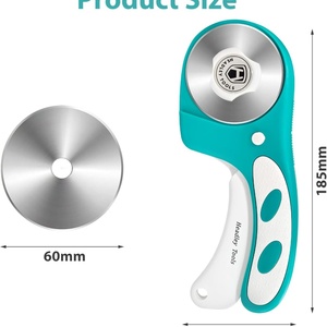 Cuchilla Rotatoria de 60 mm Compatible con Olfa, Fiskars, Cuchilla Rotatoria para Manualidades, Acolchado, Scrapbooking, Costura, Afilada y Duradera - Product Image 6