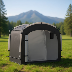 Tenda da Esterno Rettangolare Pieghevole Resistente alle Intemperie in Poliestere Tipo Autoportante per Organizzazione all'Aperto - Product Image 2