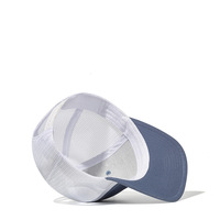 Casquette de baseball trucker sportive OEM personnalisée en Oxford Dobby à pois léopard avec logo brodé 3D, style Yacht Club, côtier, preppy, nautique, plage