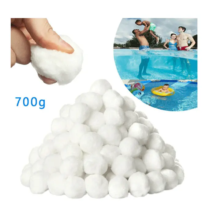 700 gram Swimming Pool Cleaning Ball Polyester Fiber Rain water Filter Media Balls