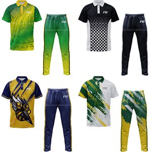 PURE Custom Sublimation Cricket Jersey Sets Hombres Polo Cricket Deportes Uniforme Adulto Personalizado Equipo Nombre Cricket Uniforme Jersey Traje - Product Image 5