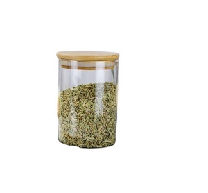 High Quality 250ml Storage Bottle Jars Food Storage <b>Container</b> for High Borosilicate <b>Glass</b> Airtight With Bamboo Lid - Product Image 5