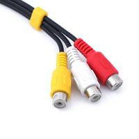 Câble adaptateur audio vidéo femelle Premium 3.5mm Jack vers 3 RCA Cordon convertisseur AV universel durable